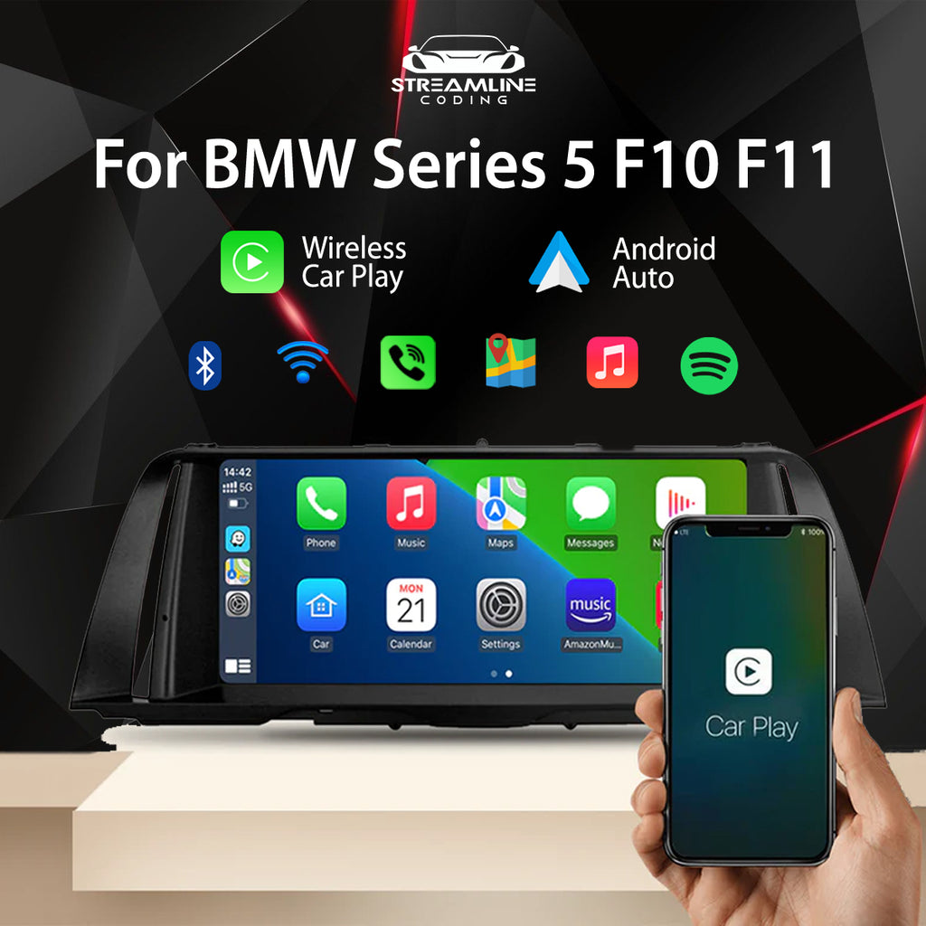 10,25 Zoll Wireless CarPlay Android Auto Auto Multimedia für BMW F10 F