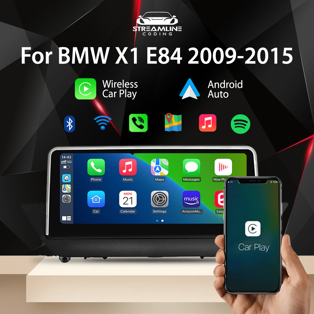 10.25 Wireless CarPlay Android Auto Car Multimedia Head Unit For BMW –